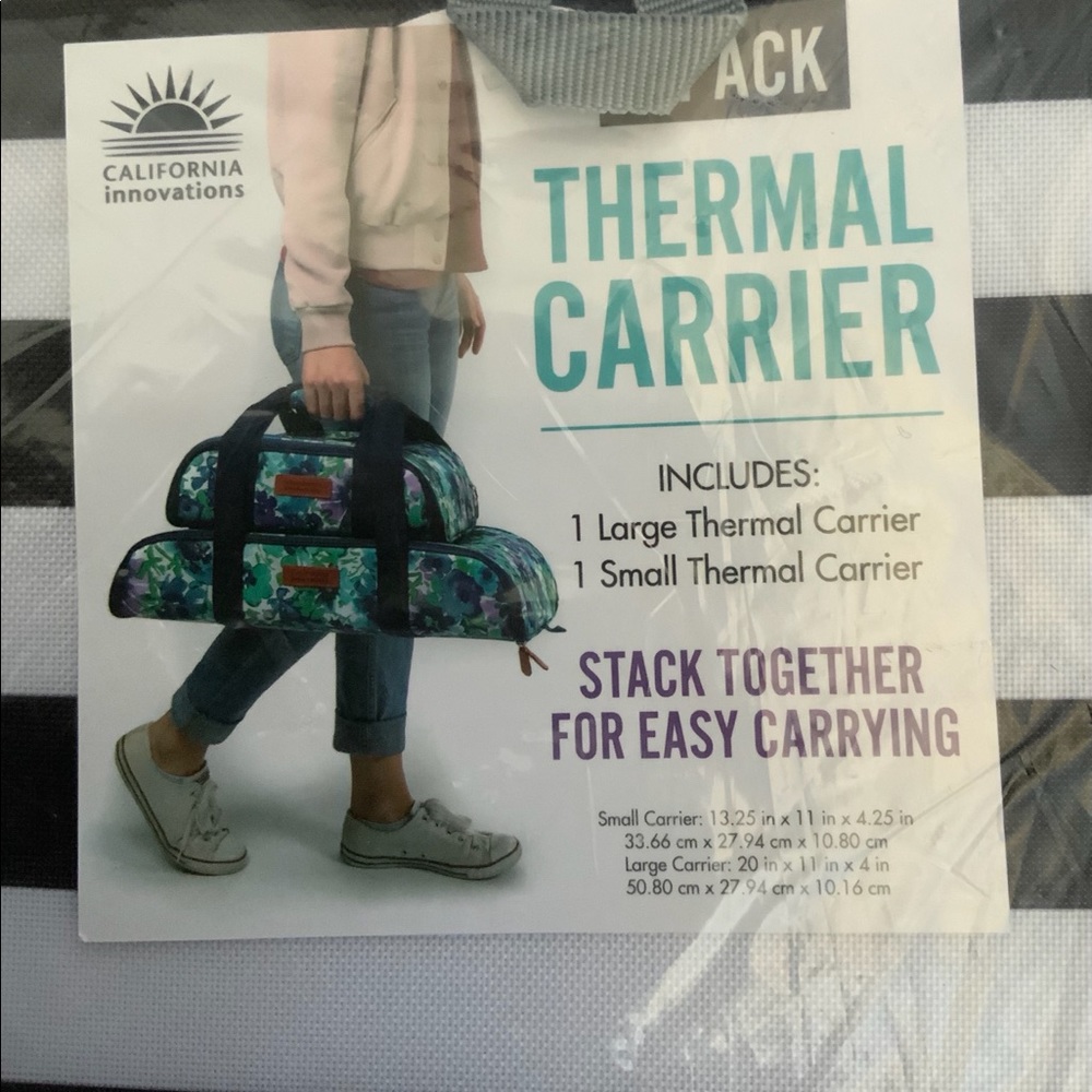 NWT..CALIFORNIA INNOVATIONS 2 thermal carrier